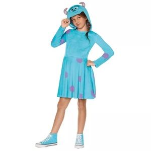 Spirit Halloween Kids Sulley Dress Costume - Monsters Inc. Medium 8-10 Hooded